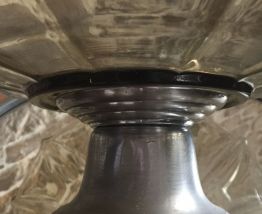 Coupe ambrée Art Déco.