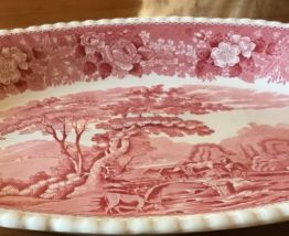 Grand plat porcelaine ovale 