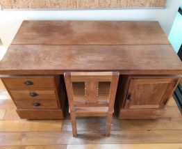 Bureau en bois teck massif