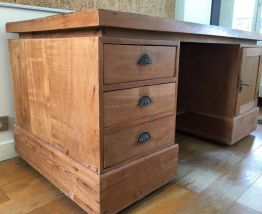 Bureau en bois teck massif