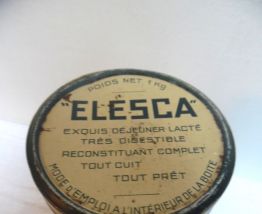 boite vintage elesca petit déjeuner lacté