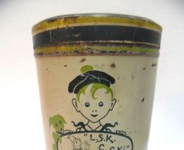 boite vintage elesca petit déjeuner lacté