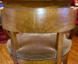 Fauteuil de bureau en chêne blond Louis-Philippe