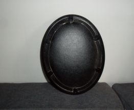 CADRE BOMBE OVALE  GRAVURE BUSTE FEMME HABILLEE