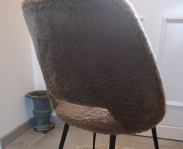 Chaise Pelfran cocktail taupe