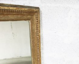 Grand miroir doré vintage  doré années 60