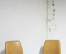 Paire de chaises vintage scandinave pieds compas années 60