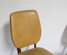 Paire de chaises vintage scandinave pieds compas années 60