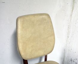 Paire de chaises vintage scandinave pieds compas années 60