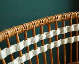 Chaise en rotin vintage