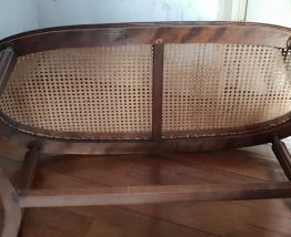 Banc cannelé de style 