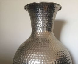 Vase métal design BOLTZE - Déco - couleur argent