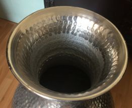 Vase métal design BOLTZE - Déco - couleur argent