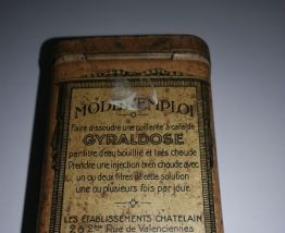 Boite métal médicament "Gyraldose"