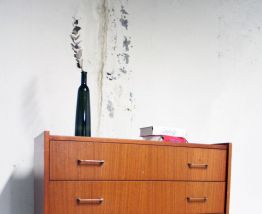 Commode scandinave vintage pieds compas 60's