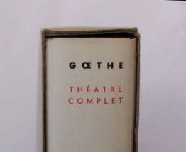 Livre La pléiade, Goethe, Théâtre complet, 1958.