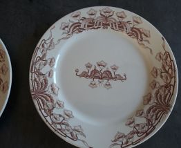 6 assiettes a dessert Sarreguemines modèle Jeannette