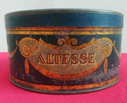 Boite publicitaire en tôle lithographiée (gaufrettes)