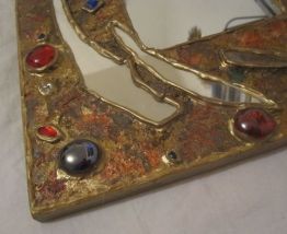 miroir incrustation vintage