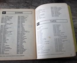 Livret Code Postal édition 1972