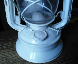 Jolie lampe tempête blanche - MEVA