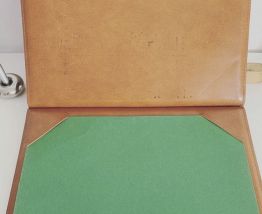 Sous main cuir vintage 