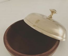 Boîte laiton et bois