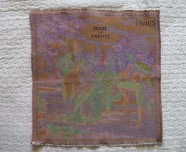 Tapisserie scène de Jardin Romantique , vintage