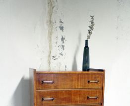 Chiffonier commode 6 tiroirs vintage pieds compas 1960's