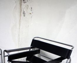 Paire de fauteuils vintage Wassily B3 de Marcel Breuer