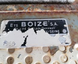 RARE trieur de la poste, en métal, avec son établi daté 1968