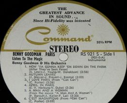 BENNY GOODMAN In PARIS 2xLP