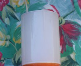 LAMPE DE CHEVET ORANGE ANNÉES 70