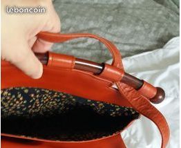 Sac rouge vintage style Art Déco