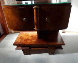 petit meuble d' appoint en bois de rose année 50