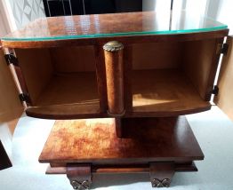 petit meuble d' appoint en bois de rose année 50