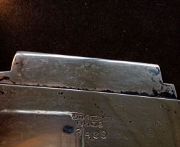 Petit plateau art déco en métal argenté 