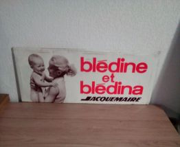 Plaque publicitaire Bledina 