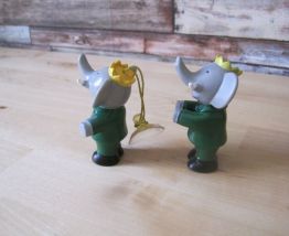 2 petits ancien 'BABAR'année 1970/1980vintage BABAR  Hauteur