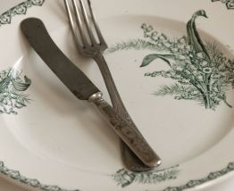 Plat de service St Amandinoise St Amand modèle Muguet