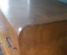 Commode vintage scandinave pieds compas 