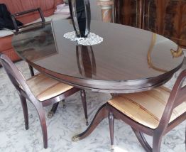 Salle à manger style régency années 60 bahut et 4 chaises