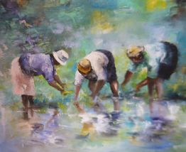 Huile sur toile  RAKATOMALALA 