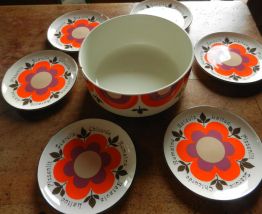 superbe service à salade vintage Giens modèle Harmonie