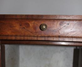 table de chevet bois et marbre