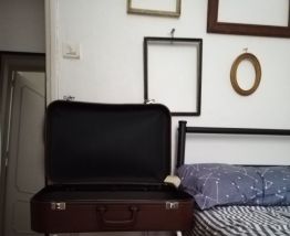 Table à chevet valise années 50/60