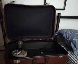 Table à chevet valise années 50/60