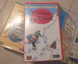 Lot de k7  anciennes tintin