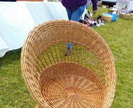 fauteuil rotin vintage