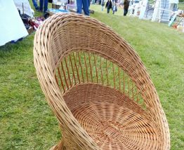 fauteuil rotin vintage